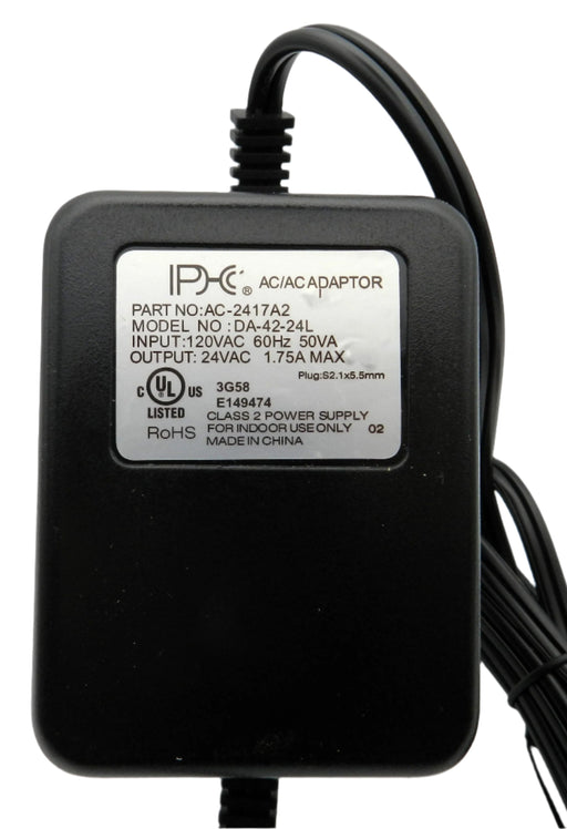 AC-AC Power Supply 24V AC @ 1750mA; 2.1 x 5.5mm - AC-DC PowerShack